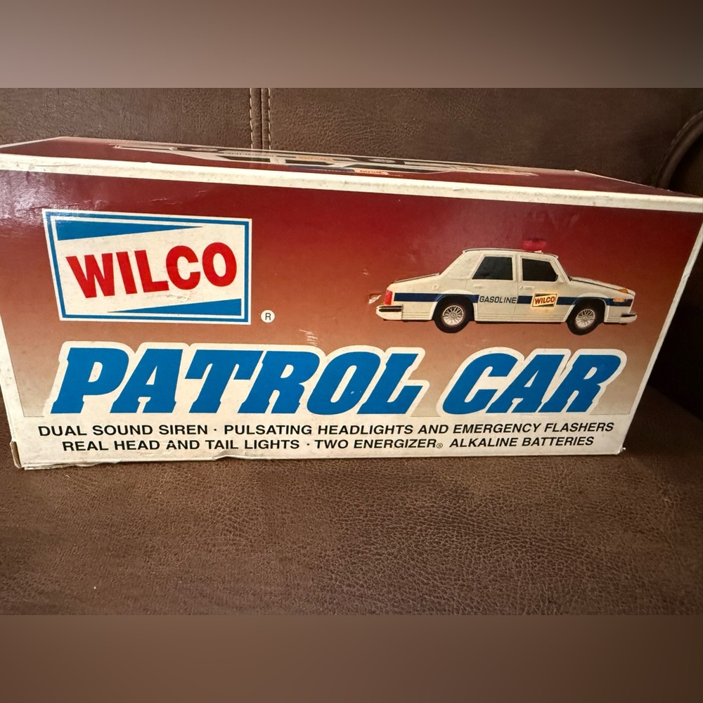 Wilco Patrol Car dual sound siren pulsating headlights and emergency flasher NIB